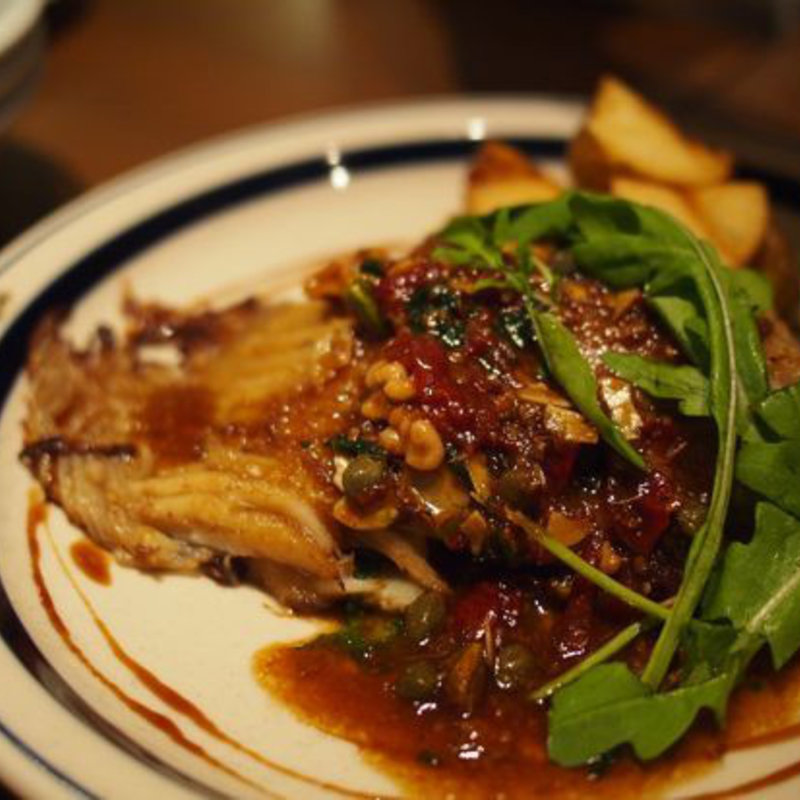 エイヒレのソテー焦がしバターソース(ロティット )