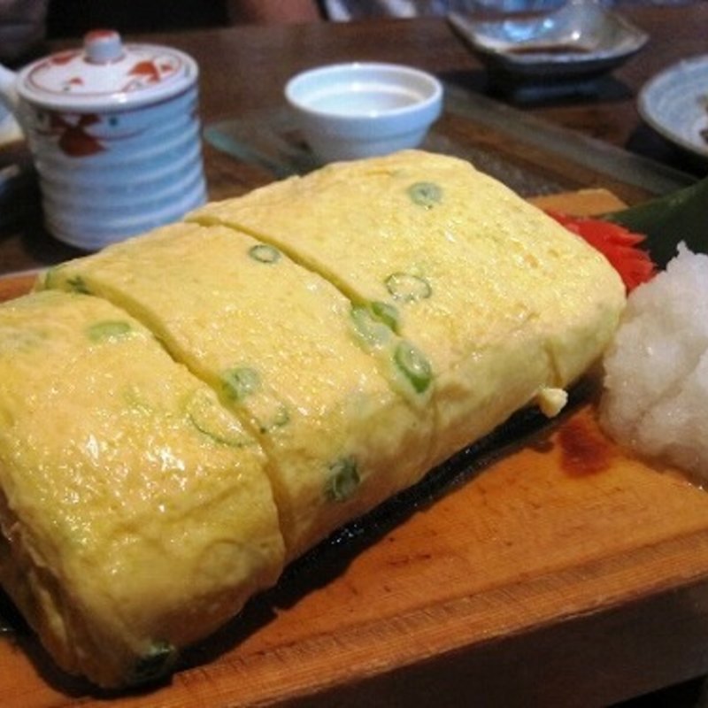 ネギ入り出汁巻き(わらび 鯖江店 )