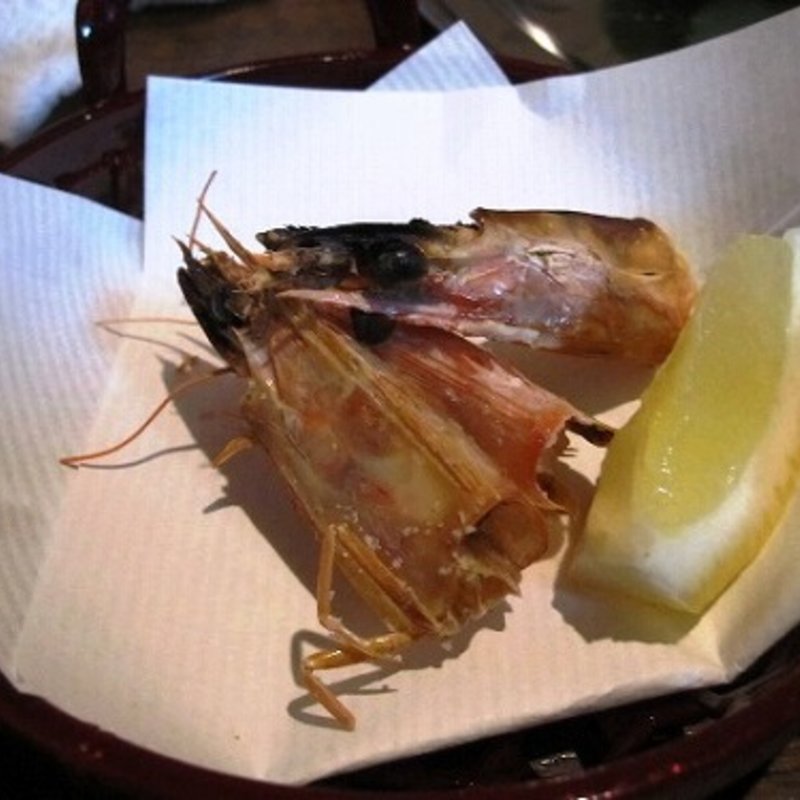 車エビの頭の塩焼き(わらび 鯖江店 )