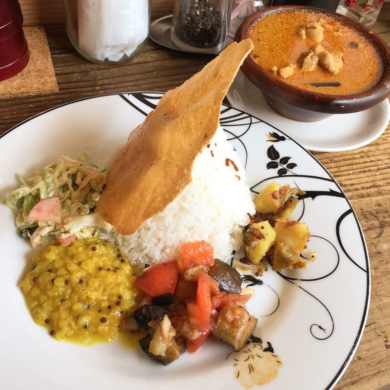 デビルチキンカレープレート（大盛）(ララカレーハママツ （LaLa Curry）)