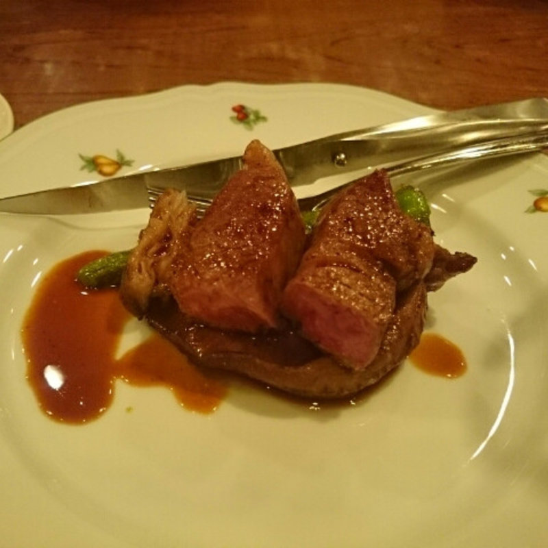 十勝和牛のステーキ(一月三舟)