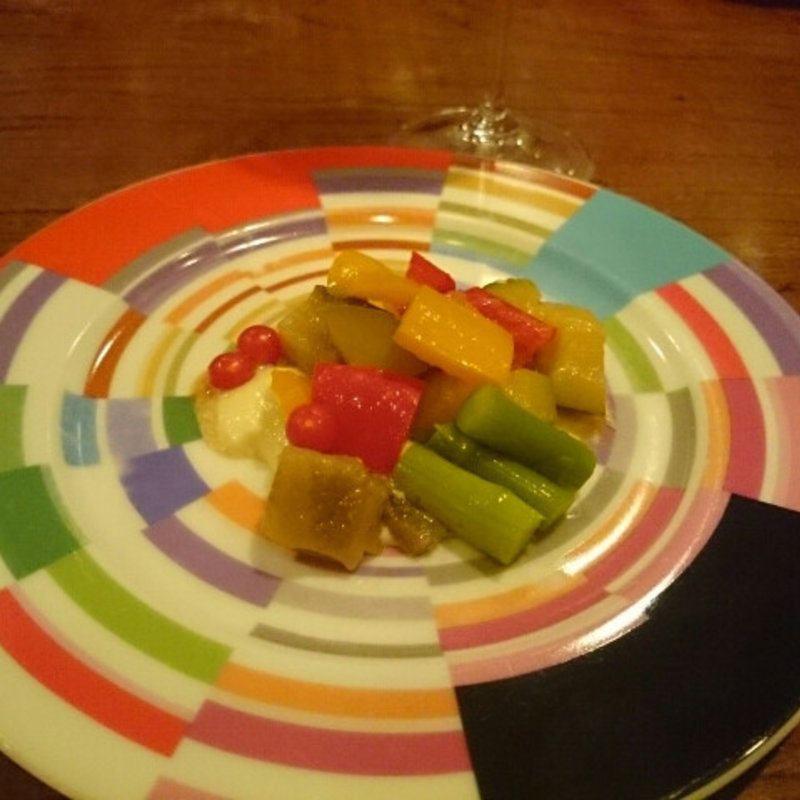 藤吉さんの夏野菜とチーズドレッシング(一月三舟)