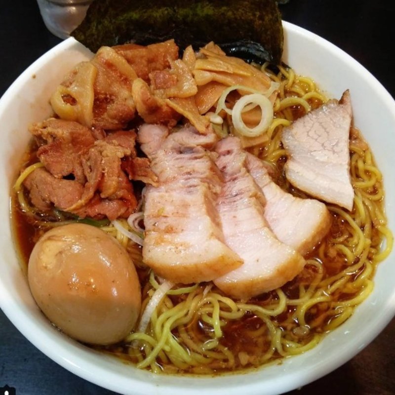 悪魔ラーメン(蝉エビ) (一条流がんこ総本家分家荒木町)