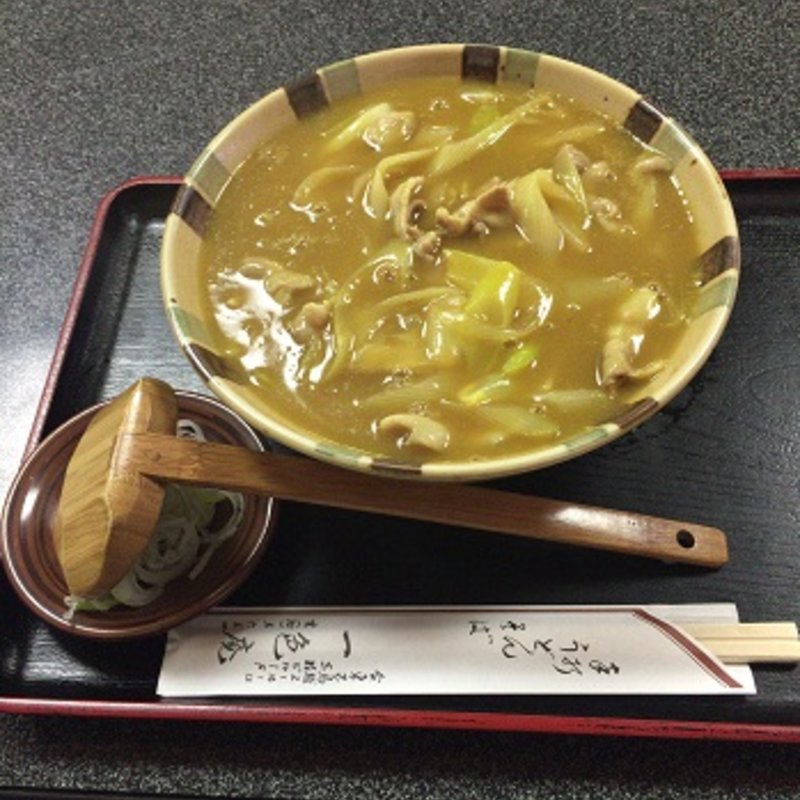 カレー南蛮をうどん(一色庵 )