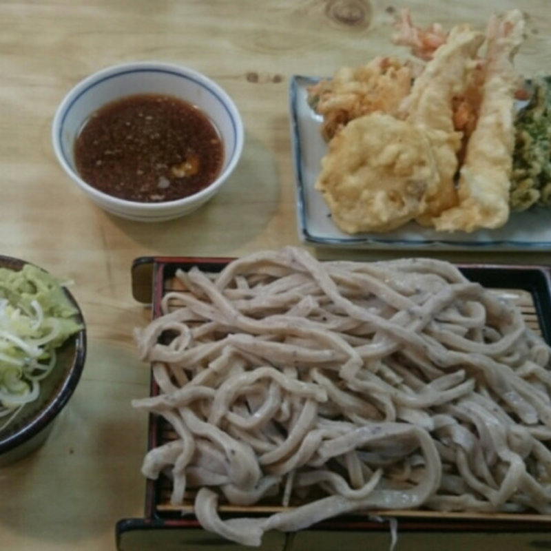 もりそば+天ぷら(一茶宮代 )