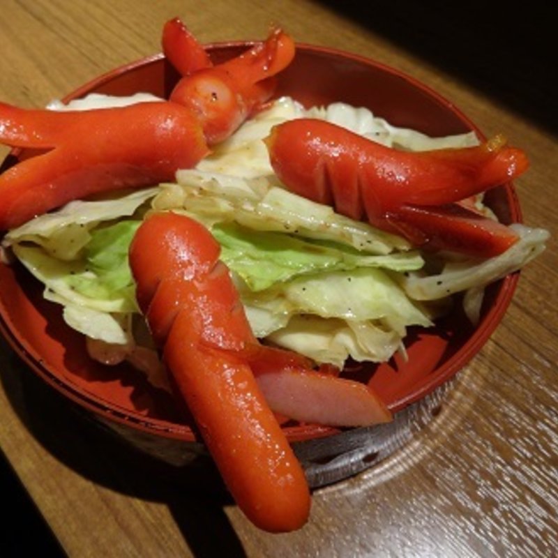 ウィンナーキャベツ(立ち飲み 七兵衛)