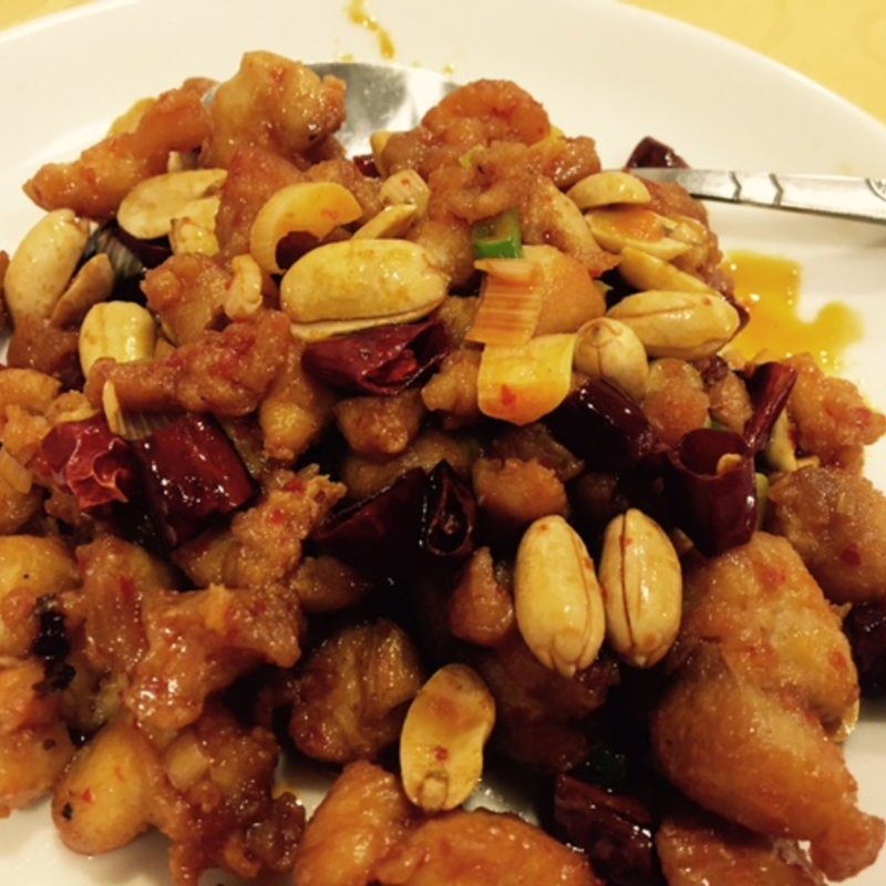 鶏肉の辛み炒め(七福)