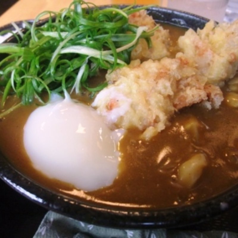 温玉とり天カレーうどん(三ツ島　真打)
