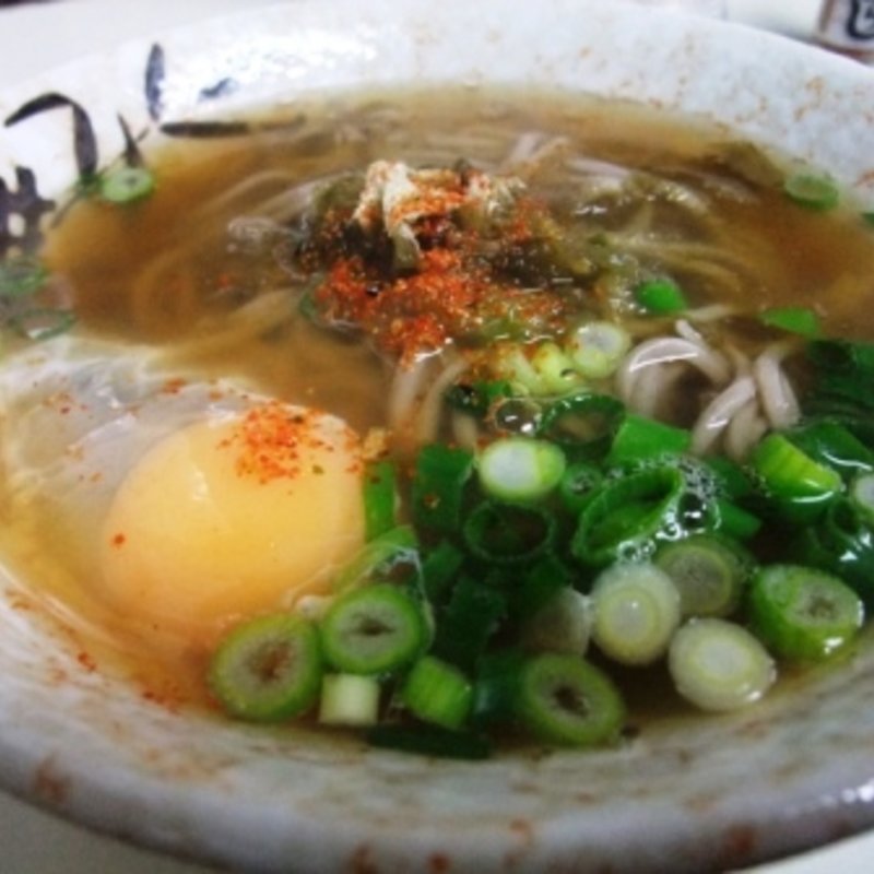 月見そば(三吉うどん )