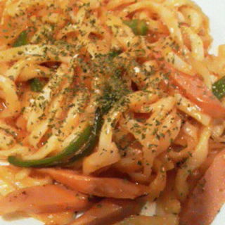 ナポリタンうどん(三国一 西口店)