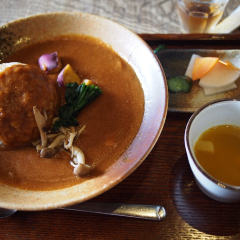 三宅カレーセット(三宅商店)