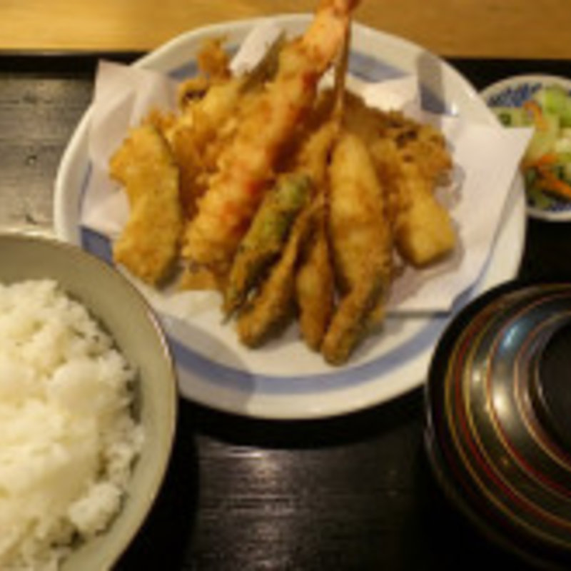 天ぷら定食(津之国屋三惚)