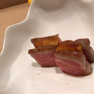 カラスミとトロの炙り(三谷)