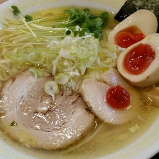 鶏塩そば　あっさり(武者麺 江坂本店)