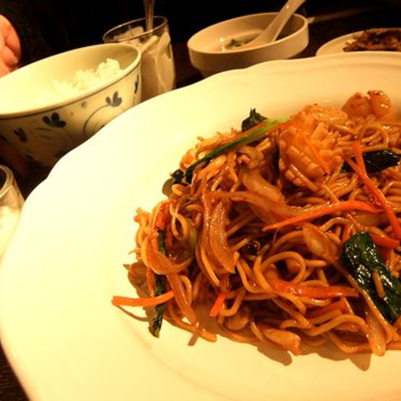 定食セット 海鮮や生そば(四川料理 三鼎)