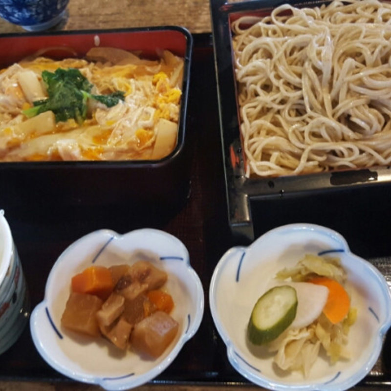 そば付たまご丼(上の家鶴岡)