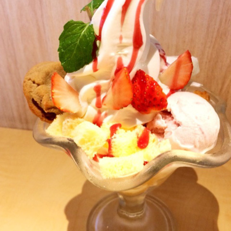 ミルキーソフトパフェ(不二家レストラン)