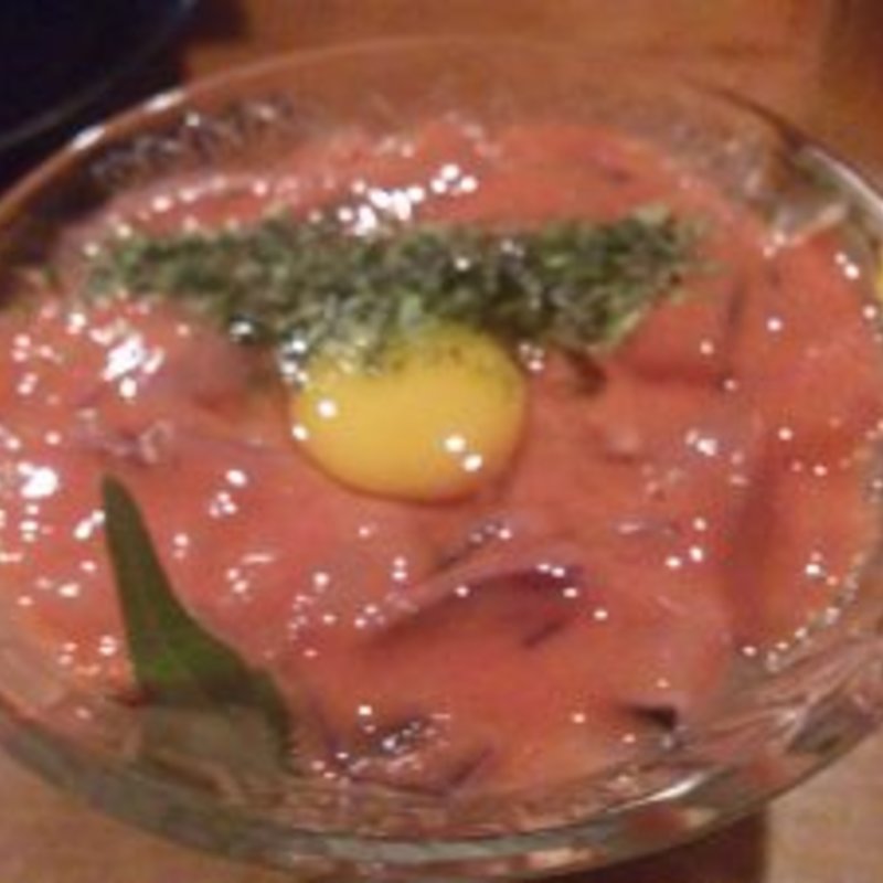 長芋ソーメンとイカの塩辛(丑寅 （ウシトラ）)