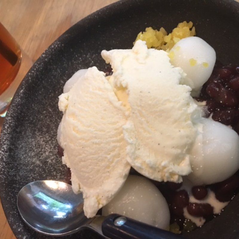 クリームぜんざい(両国テラスカフェ)