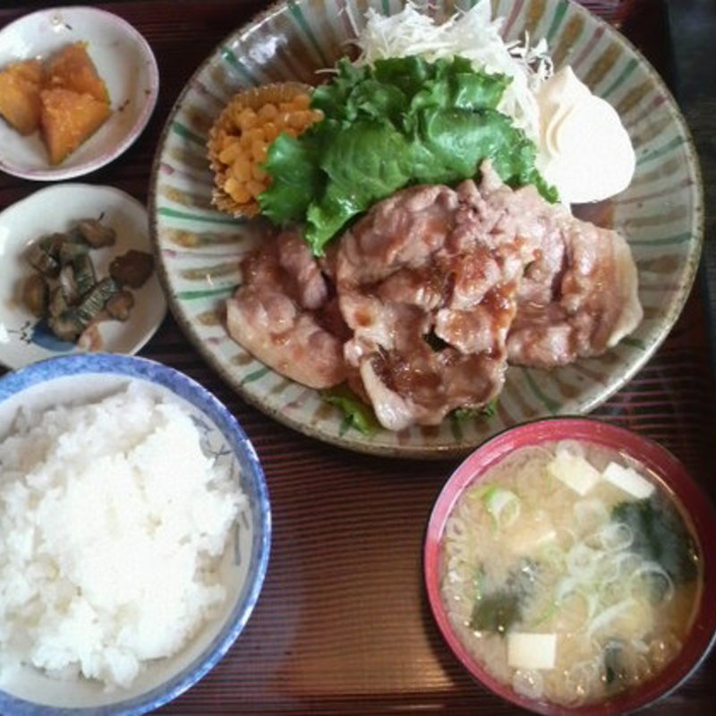 豚生姜焼き定食(両国ラーメン )
