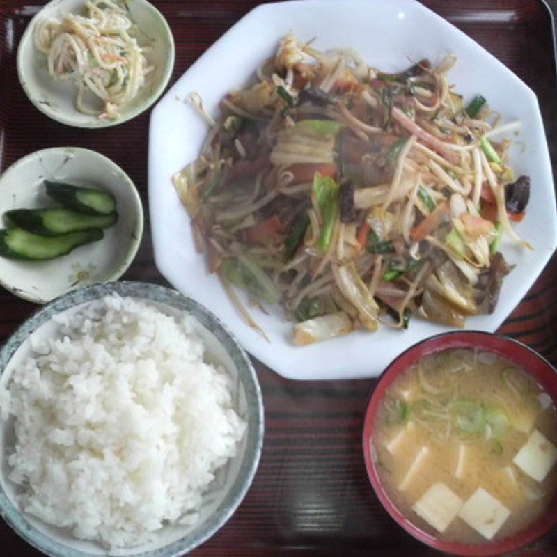 野菜炒め定食(両国ラーメン )