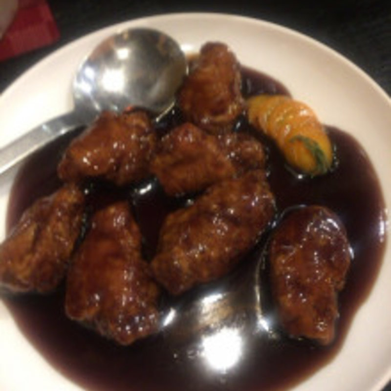 黒酢の酢豚(熊猫食堂)