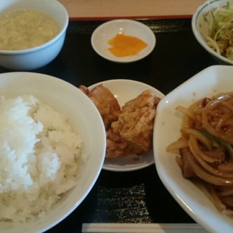 ホルモン炒め定食(中国料理長城  )