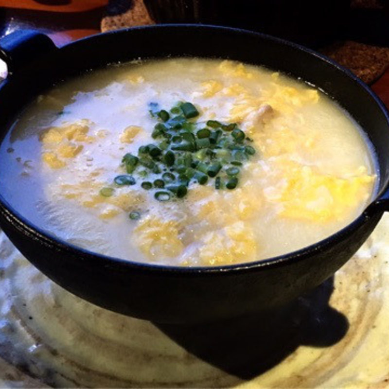 鶏雑炊(炭火ダイニング ABE-YA)