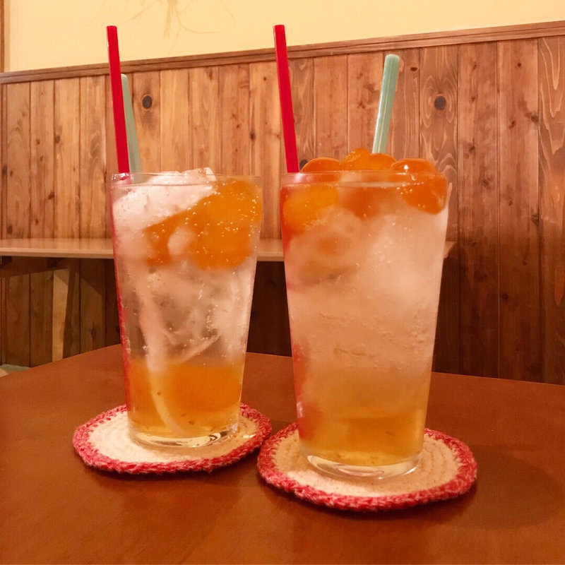 金柑シロップソーダ(おちゃどころtumugu)