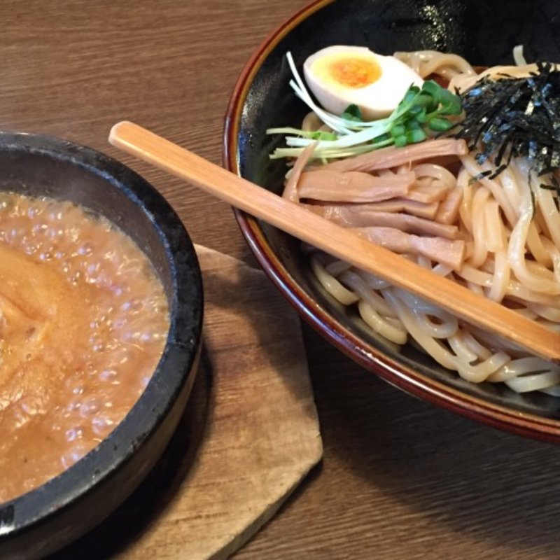 冬季限定　海老つけめん(中華そばみやこ家)