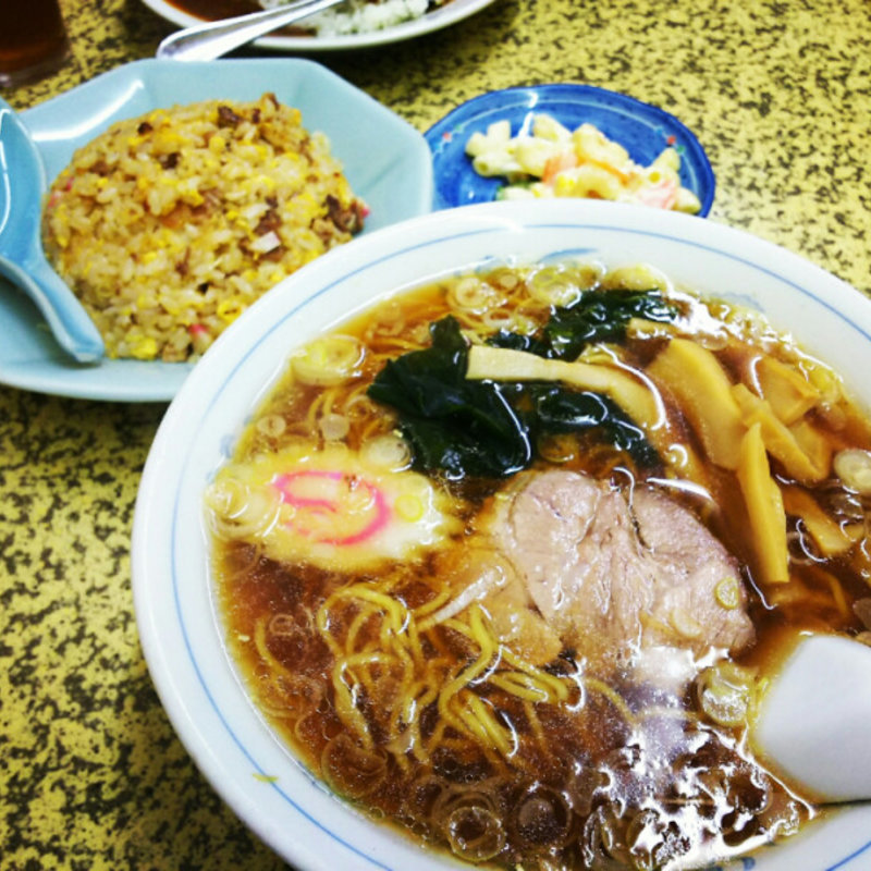 ラーメン+半チャーハン(トキハ)
