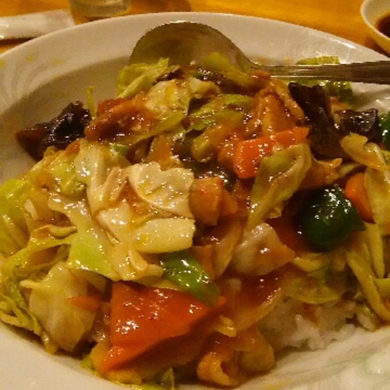 回鍋肉丼(中華料理 全家福)