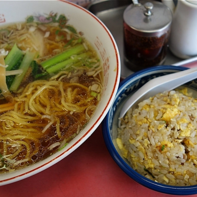 半チャンらーめんセット(中華料理 桝屋 （チュウカリョウリマスヤ）)