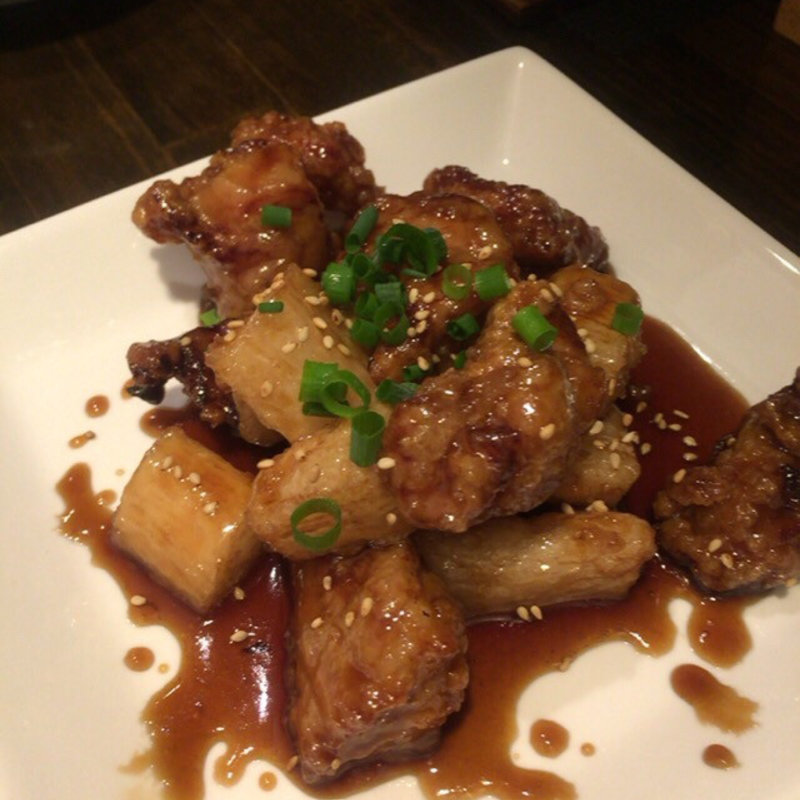 豚肉と山芋の黒酢炒め(中華菜 髙福)