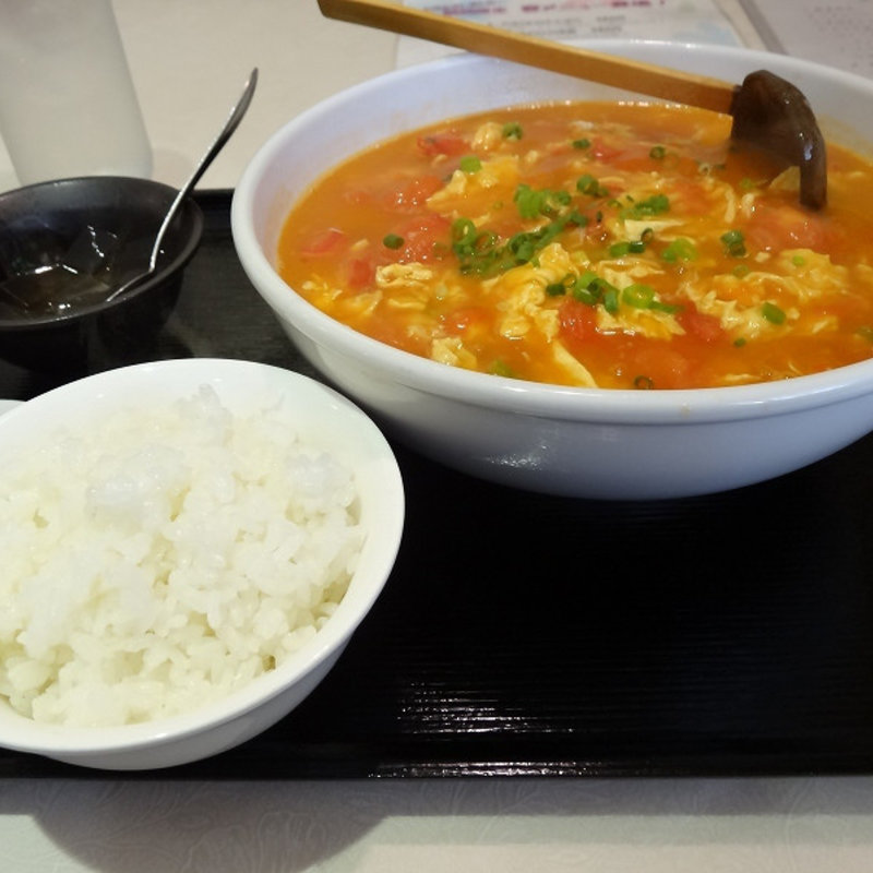 トマトと玉子の塩タンメン （ランチ）(中華食酒館 嵐 )