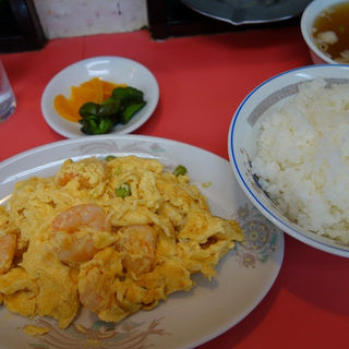 小えびと玉子の炒め+ライス(中華飯店 大苑)
