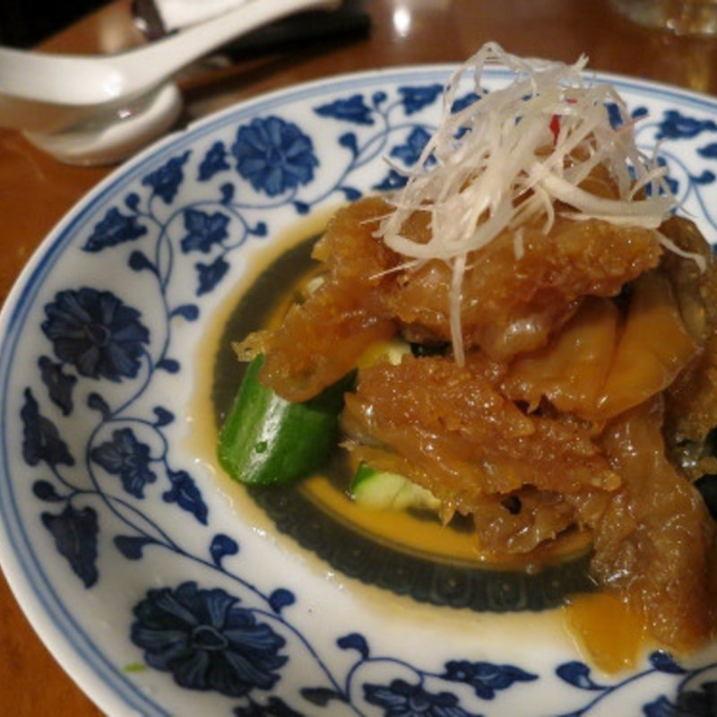 花咲きクラゲの冷菜 熟成黒酢風味(中華香彩 JASMINE)