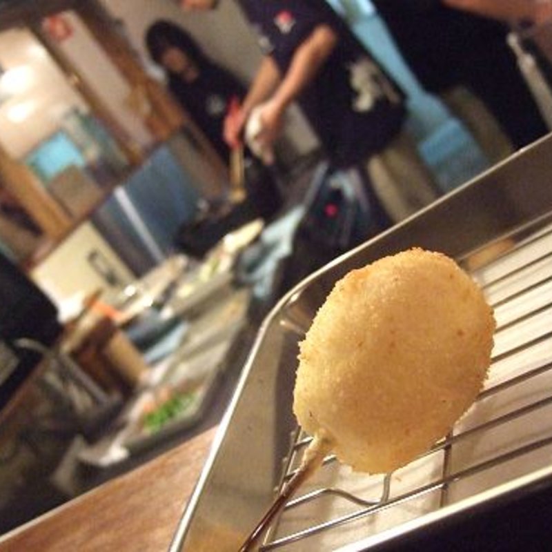 半熟卵(串かつ屋 ふみ勝 薬院店)