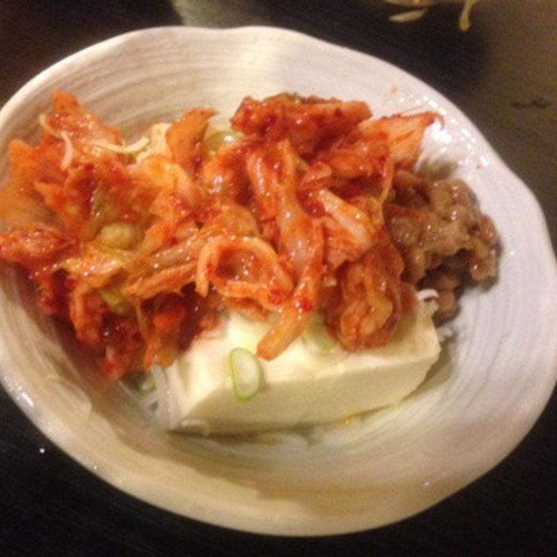 キムチ豆腐納豆(串のこたに)