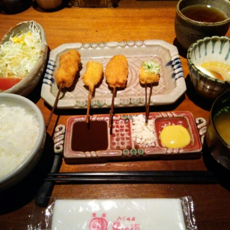 串カツランチ(串の坊 阪急うめだ店)