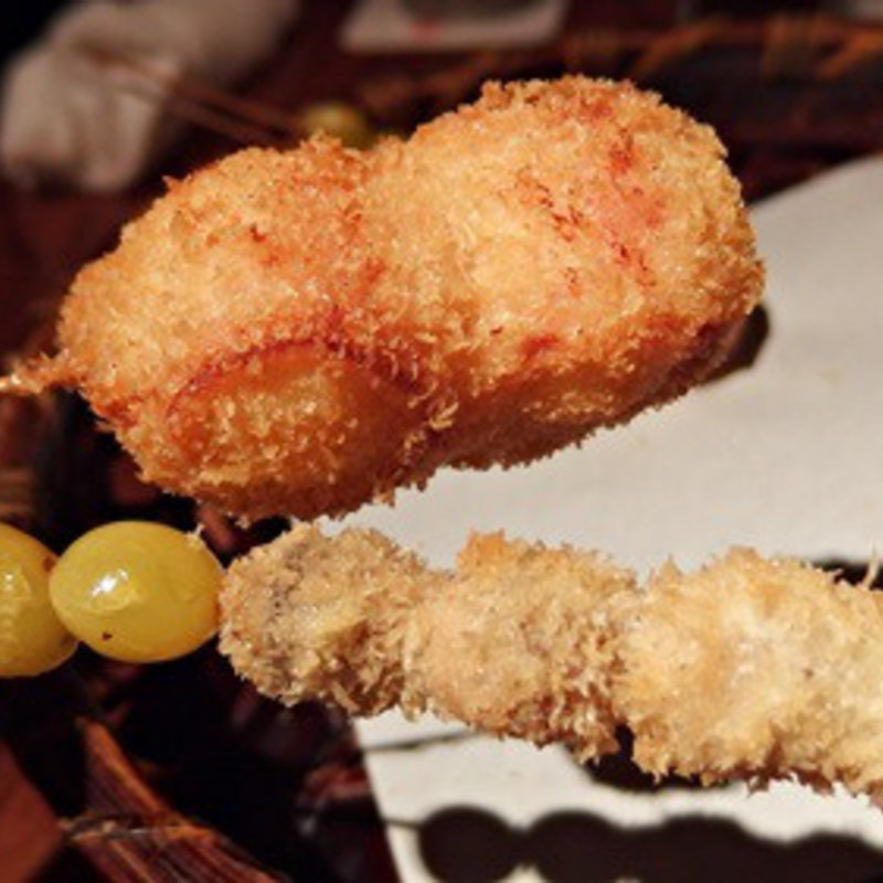 うずらベーコン巻(串揚げ 串亭 恵比寿西五差路)