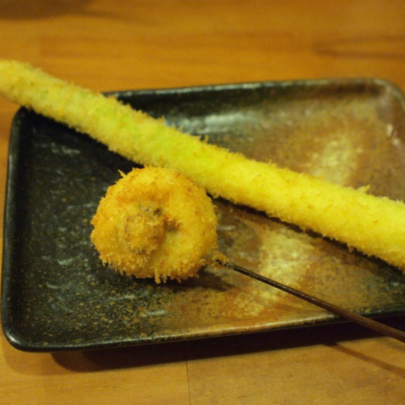 新牛蒡の穴子巻(串揚げ 朔屋 (さくや))