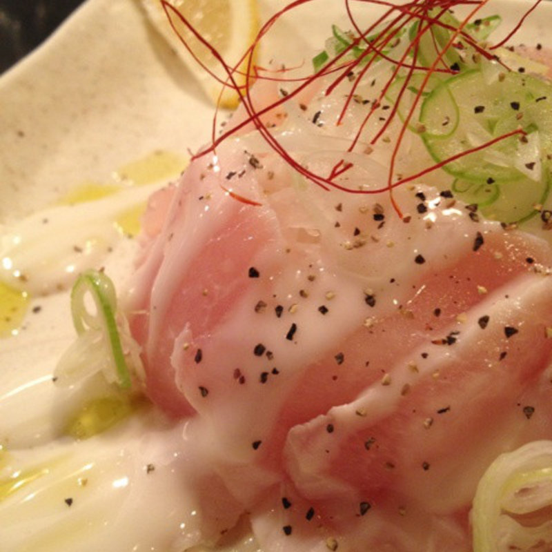 鶏のカルパッチョ(串焼たつ )