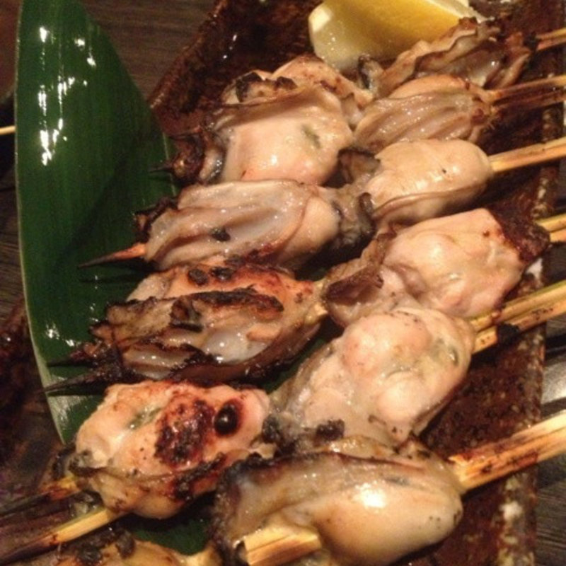 季節の牡蠣串(串焼場 ブギウギ)