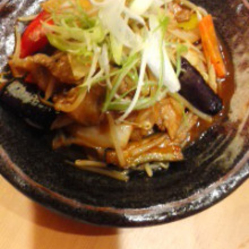 豚肉と茄子の味噌炒め(丸小)