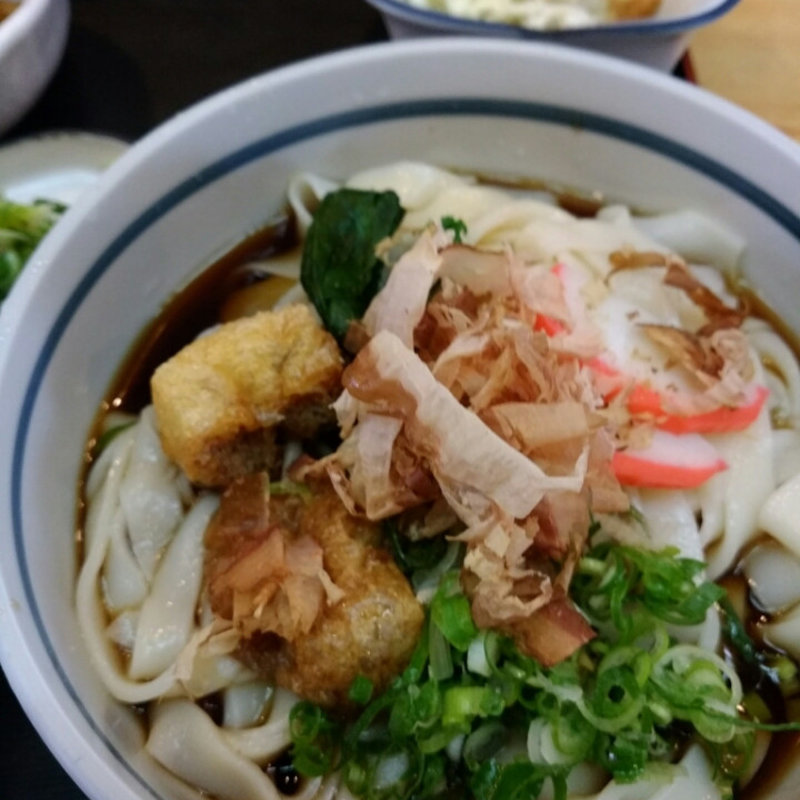 きしめん定食(丸岡うどん)