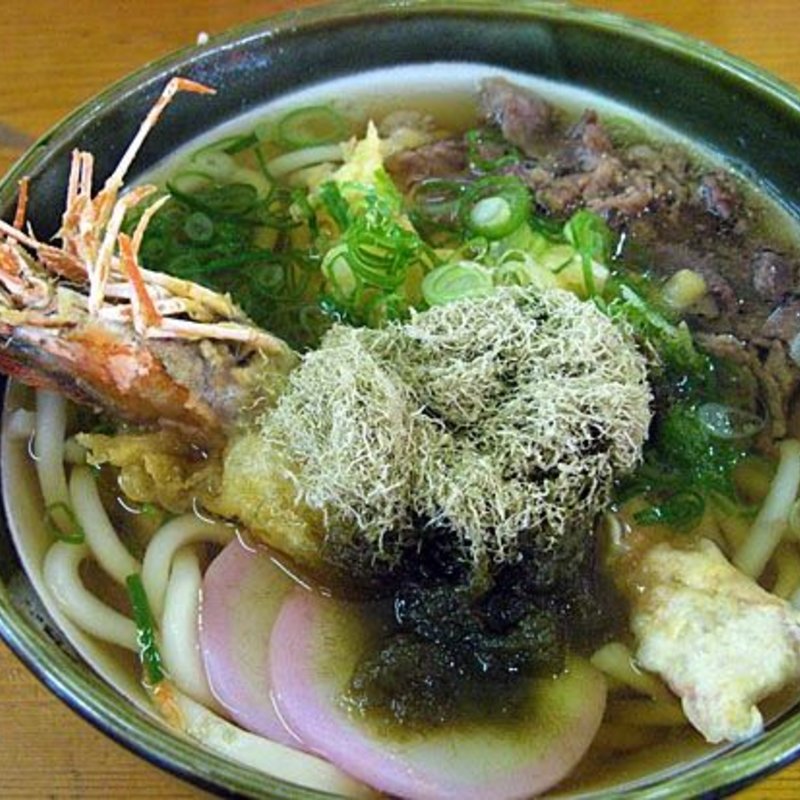 エビ天肉うどん(丸忠 )
