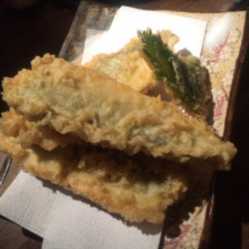 コノシロの天ぷら(丸秀鮮魚店)