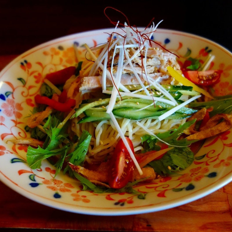 彩り冷し麺(らーめん寺子屋 久我)