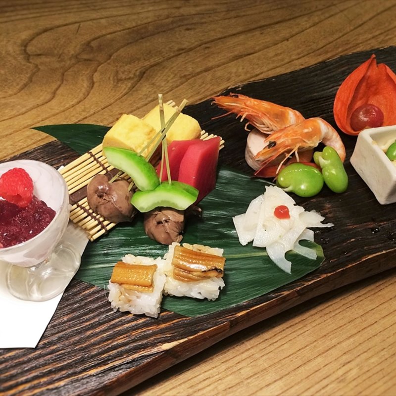 水無月の前菜盛り(九つ井 玉川店)